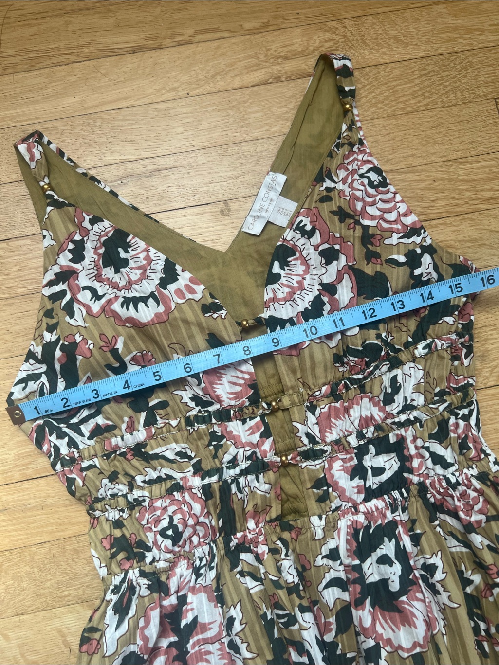 Caroline Constas Floral Maxi Dress S — image 7 of 7